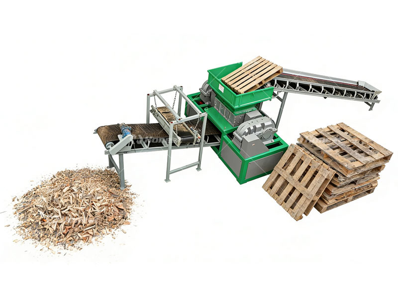 Wood Pallet Grinder Shredder