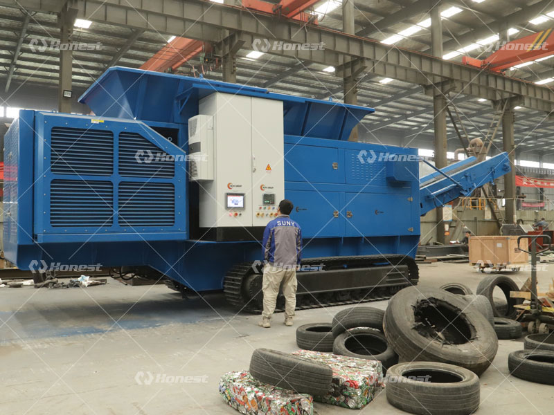 Tracked Mobile Shredder