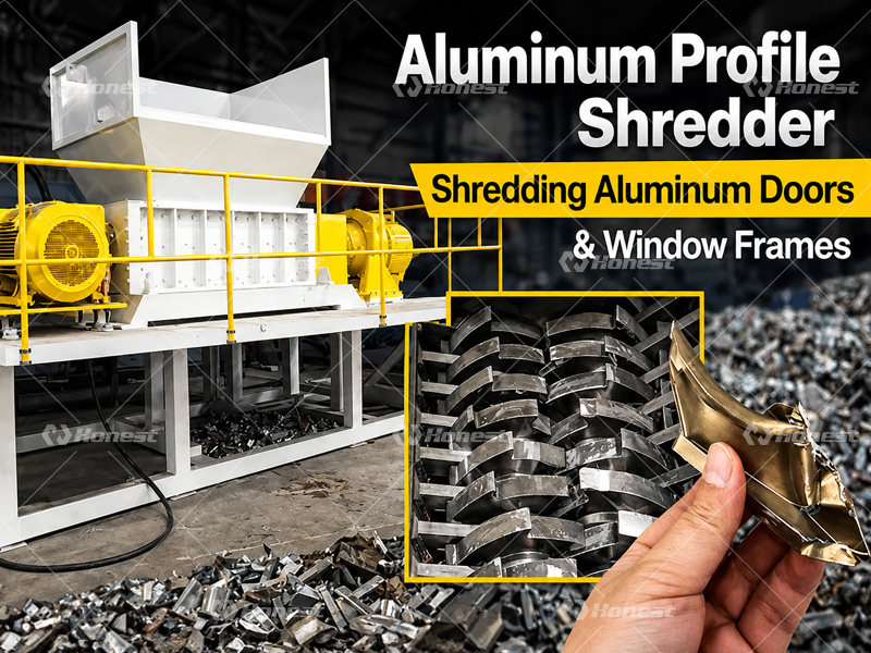 Aluminum Window Frame Shredder