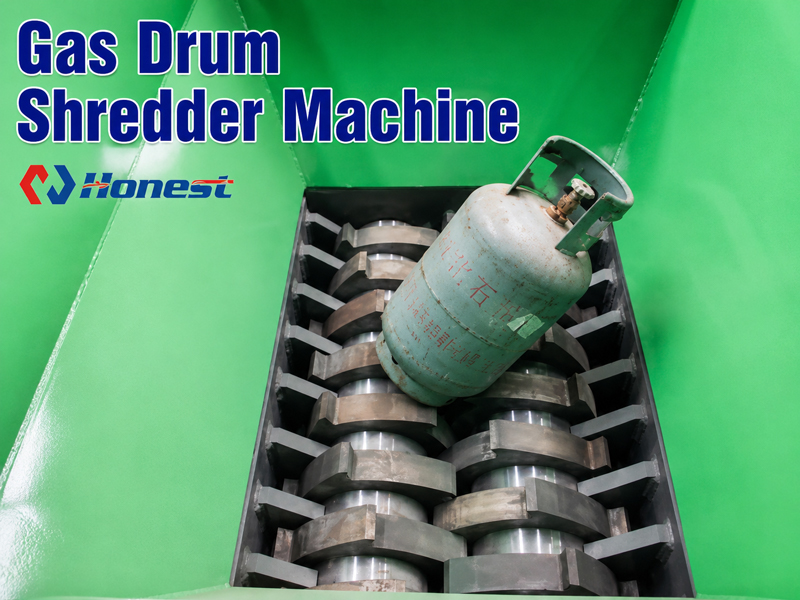 Gas Drum Shredder Machine